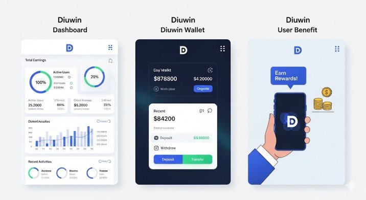 Diuwin App Features Explained: Dashboard, Wallet & User Benefits
